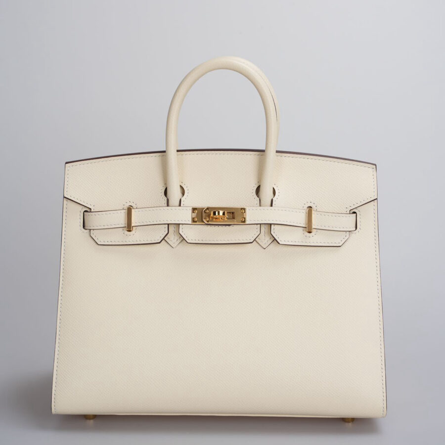 Hermes Birkin 25cm Sellier Bag Nata Epsom Gold Hardware | Studio Nafay