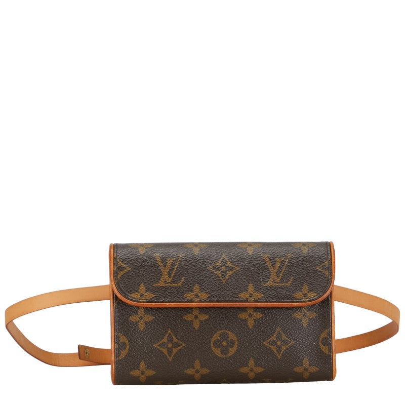 Louis Vuitton Monogram Pochette Florentine XS Waistbag Brown PVC Leather Louis Vuitton