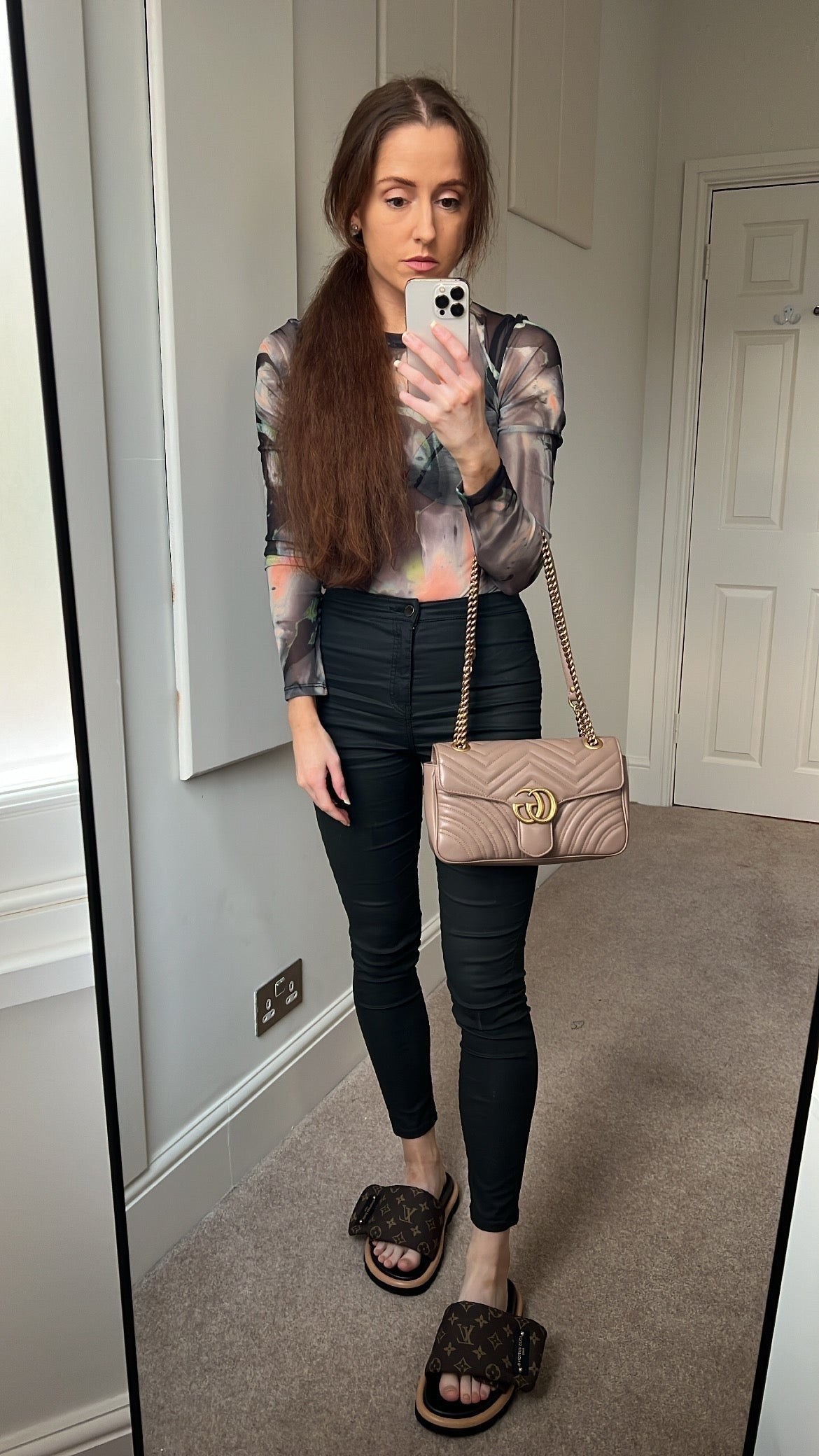 Gucci GG Dusty Pink Marmont Small Shoulder Bag (RRP £ )