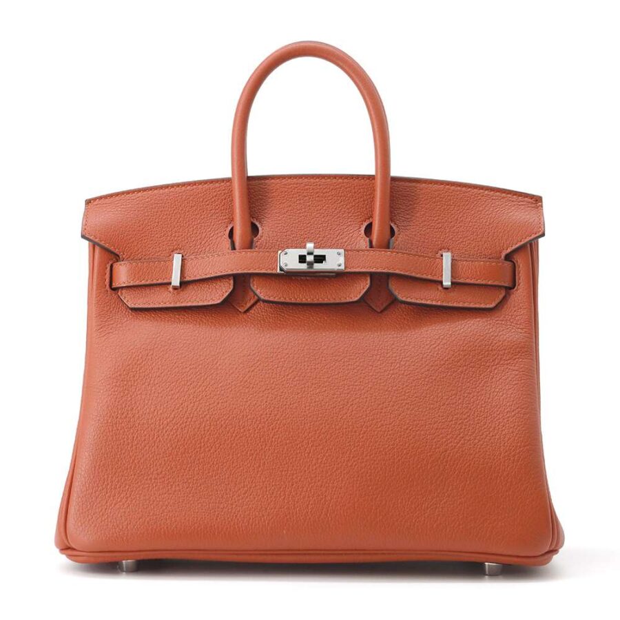 HERMES Birkin Verso Cuivre/ Blue Royale Taurillon Nobillo Size 25 | Studio Nafay