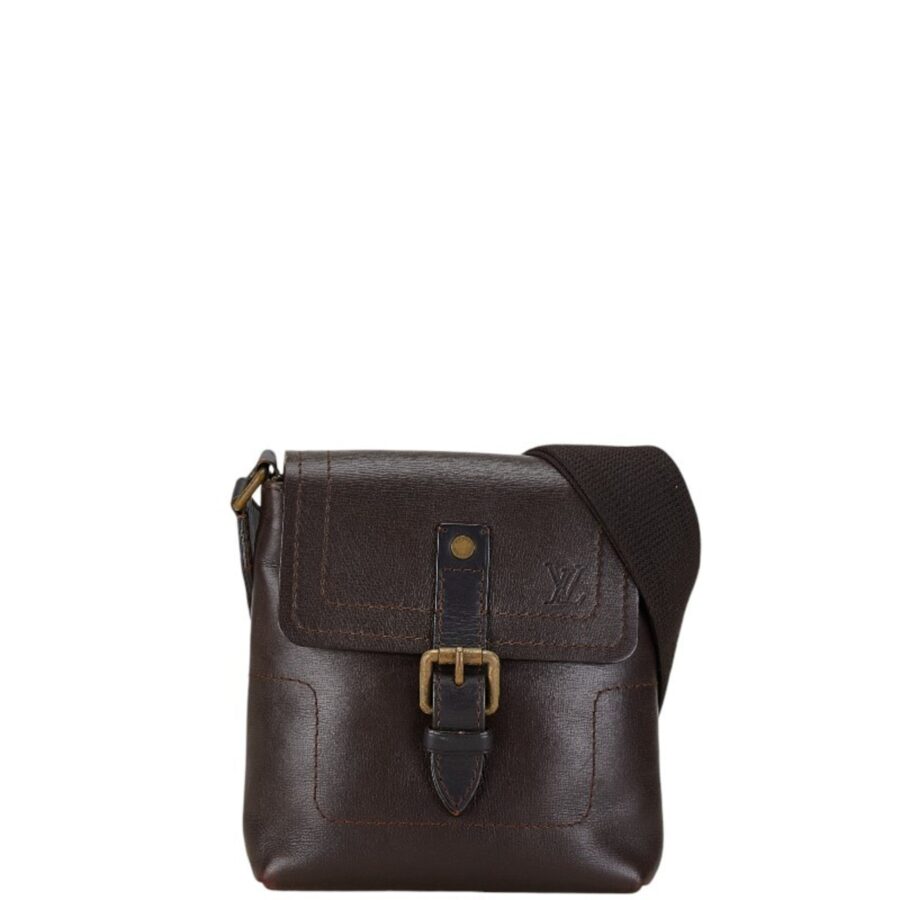 Louis Vuitton Coffee Leather Shoulder Bag