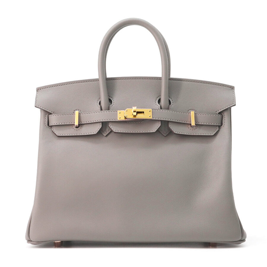 HERMES Birkin Gris Meyer Swift Leather Size 25 | Studio Nafay