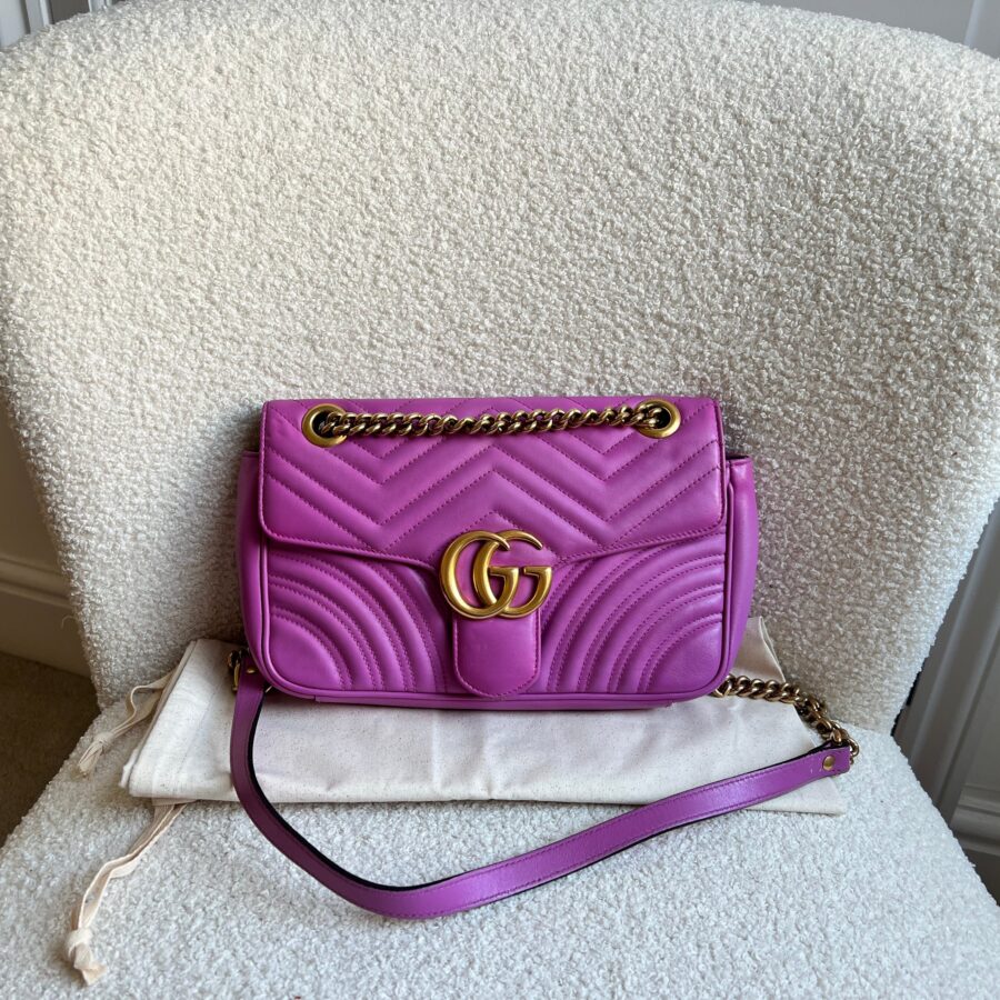 Gucci GG Hot Pink Marmont Small Shoulder Bag (RRP £ ) | Studio Nafay
