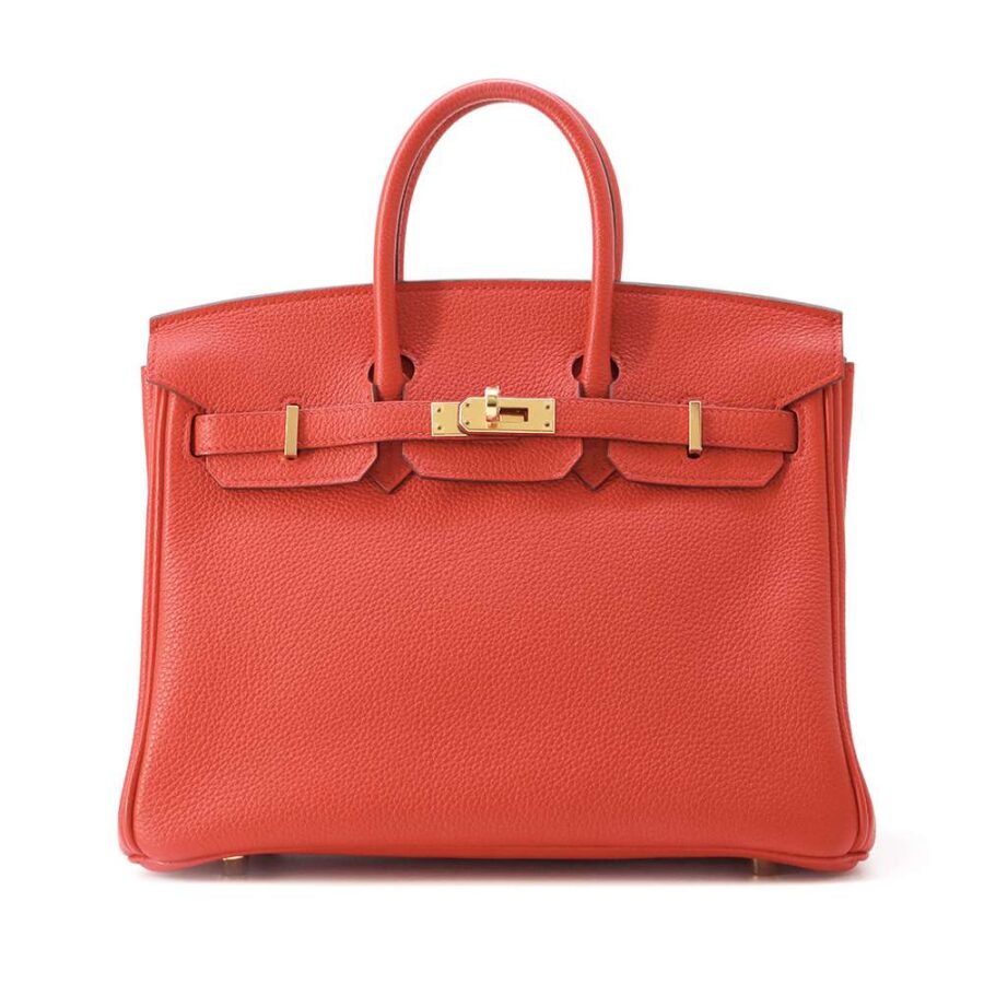 HERMES Birkin Rouge Coeur Togo Leather Size 25 | Studio Nafay