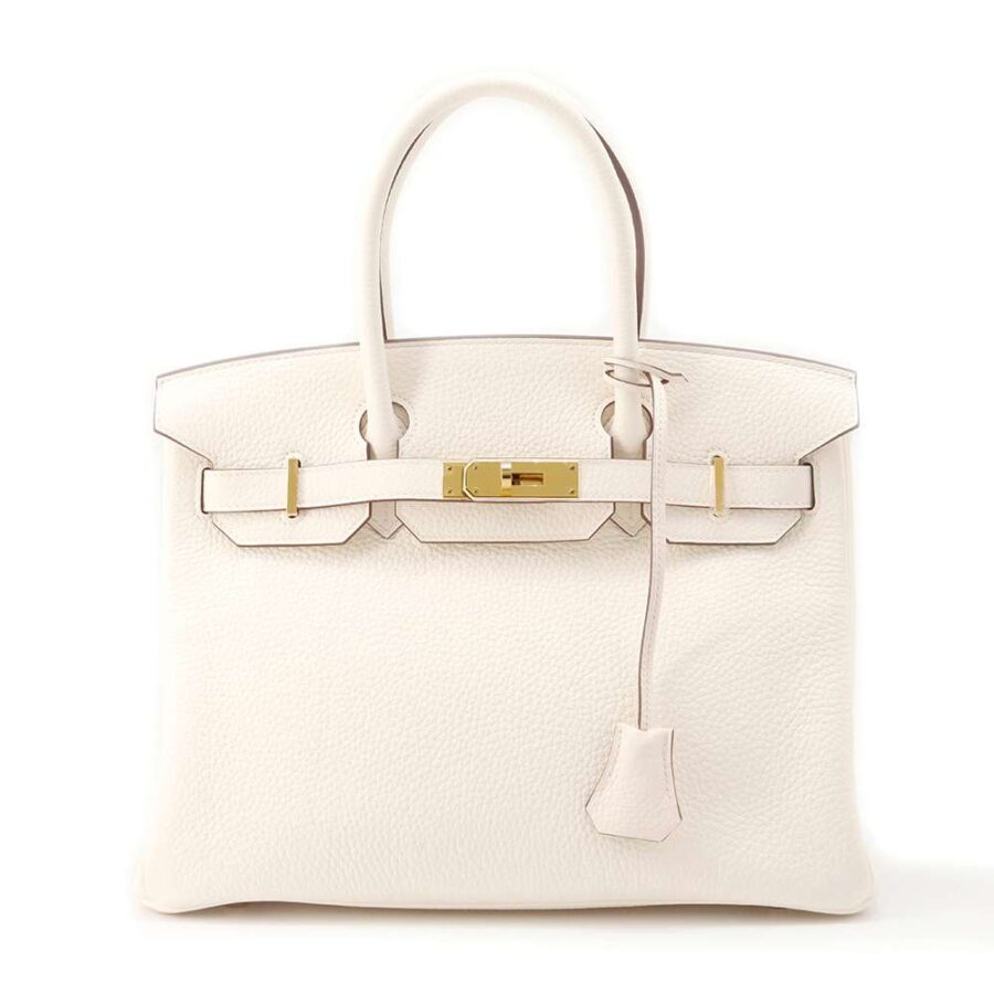 HERMES Birkin Nata Taurillon Clemence Size 30 | Studio Nafay