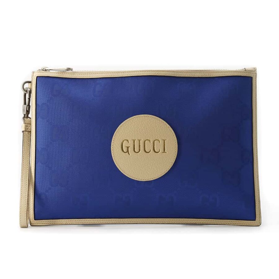 GUCCI Off the Grid Clutch Bag Blue/Ivory 625598 Nylon | Studio Nafay