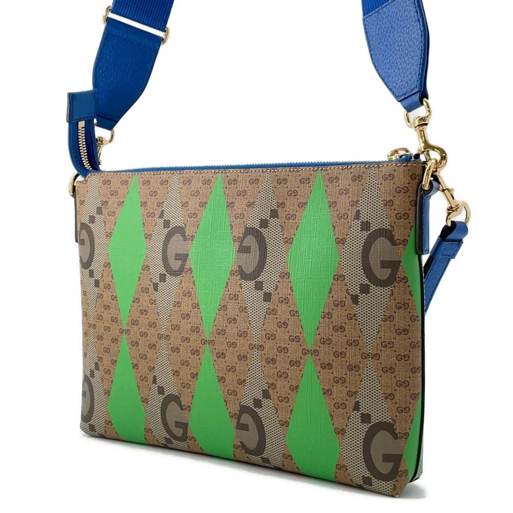 GUCCI Jumbo GG Supreme Messenger Bag Brown/Multicolor 696009 PVC