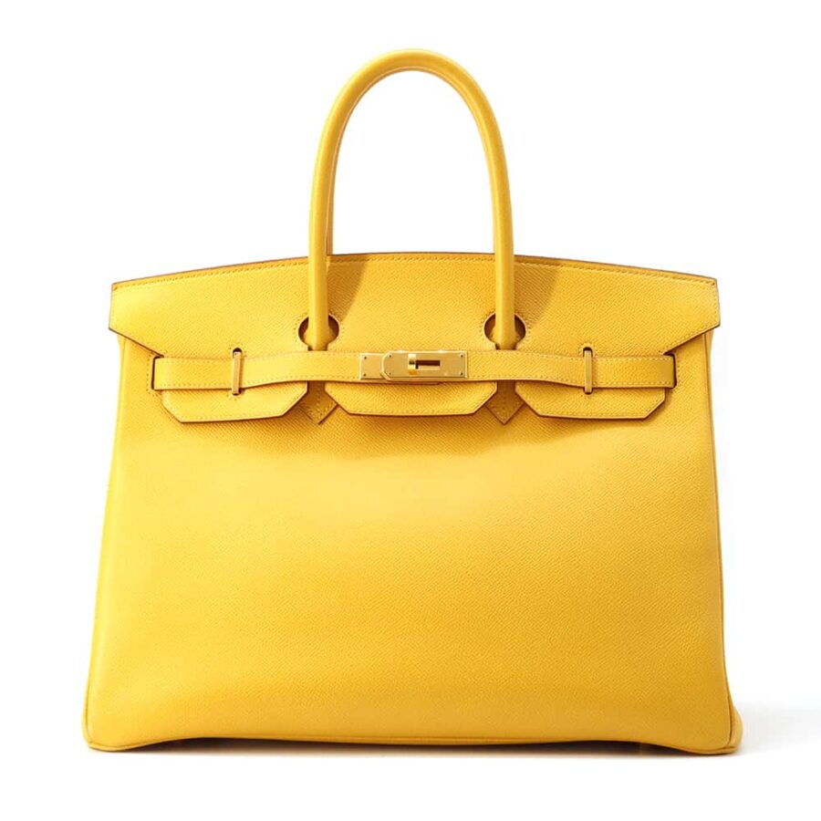 HERMES Birkin Yellow Courchevel Size 35 | Studio Nafay