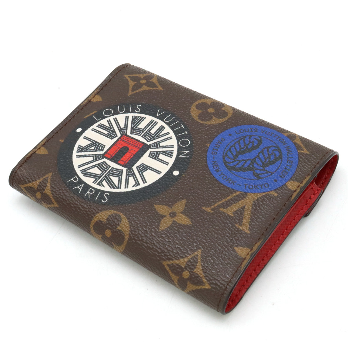 Louis Vuitton Monogram Portfolio Victoria Three Folded Wallet Three Folded Two Colors Jesse World Tour