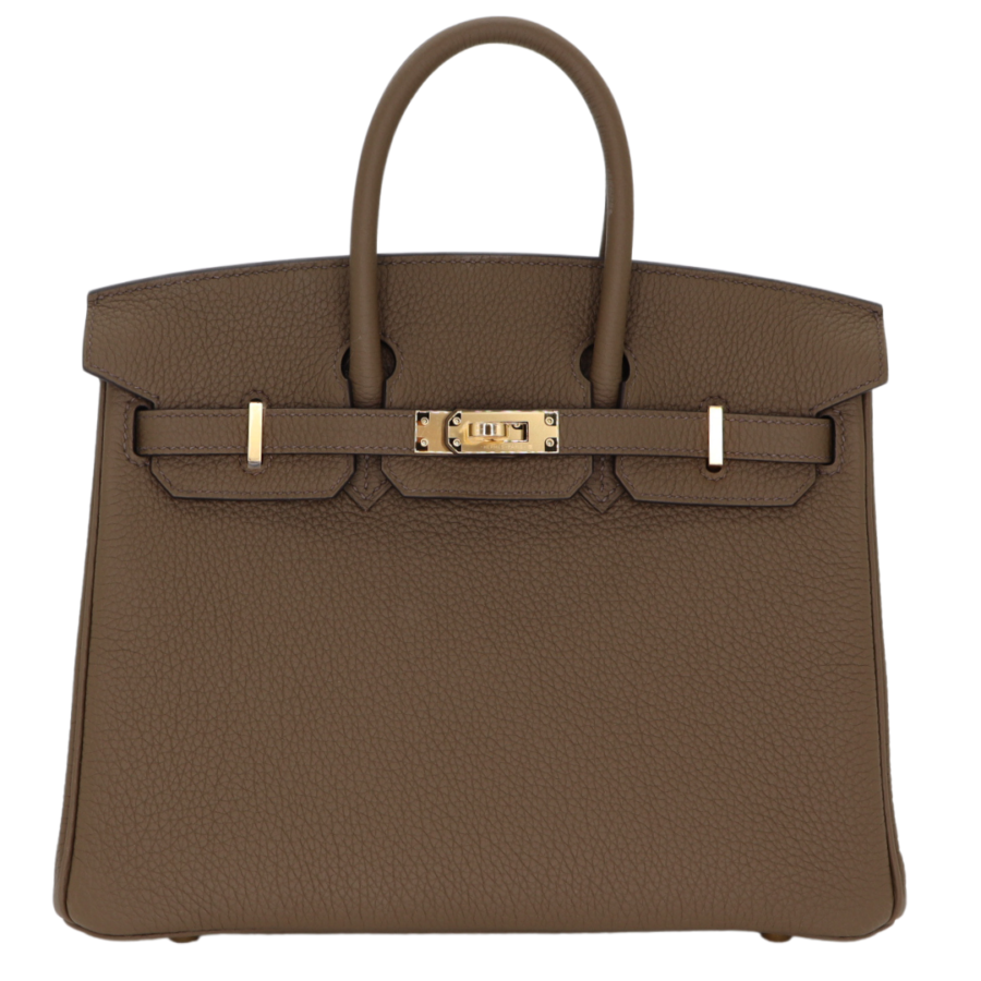 Hermes25cm Birkin Verso Toundra/ Blanc Togo Leather Gold Hardware | Studio Nafay