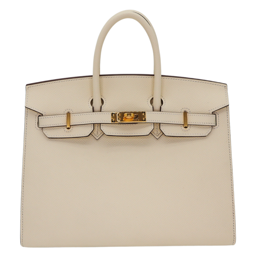 Hermes25cm Birkin Sellier Nata Epsom Leather Gold Hardware | Studio Nafay