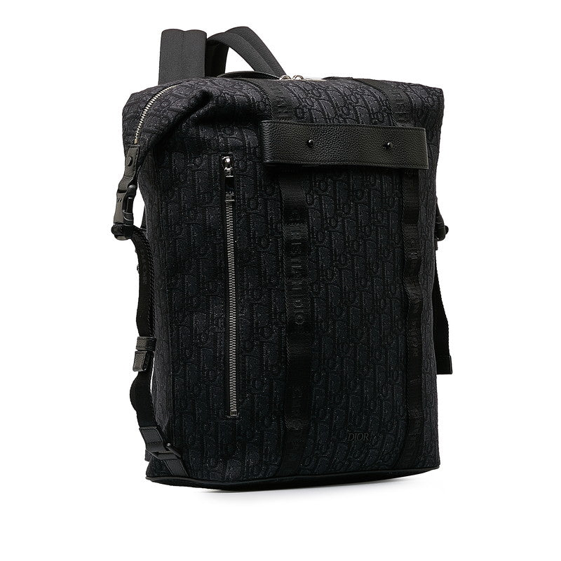 Dior Obreek Safari Rucksack Backpack 1SFBA093YKY Black Canvas Leather Men Dior [More] Rucksack