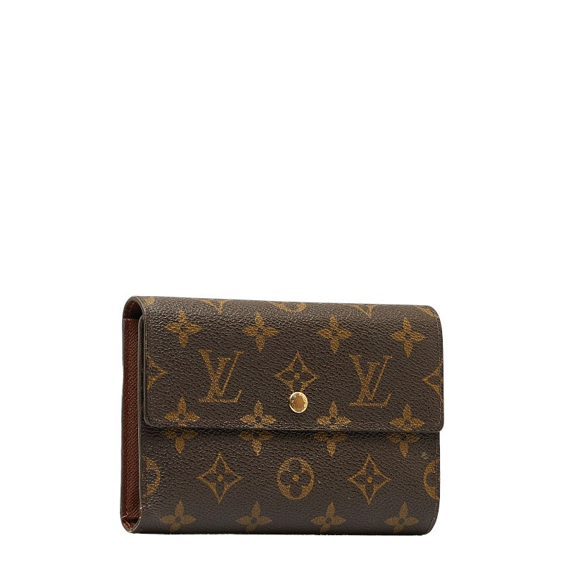 Louis Vuitton Monogram Portraits Brown PVC Leather Louis Vuitton Long Wallet