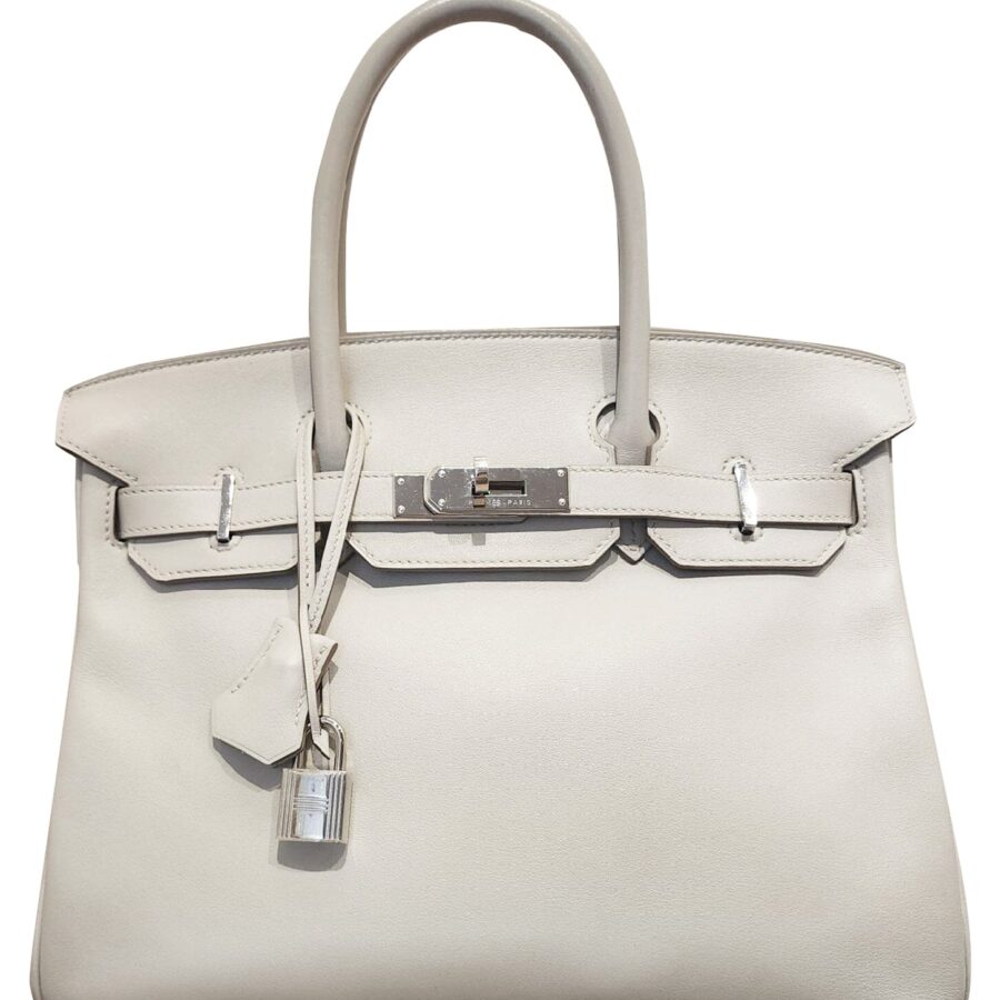 HermesGris Perle 30 cm Birkin Handbag | Studio Nafay