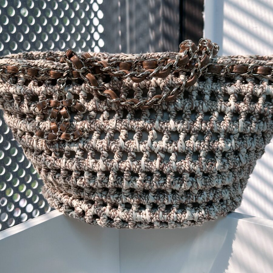 CHANEL CC Tote Bag CC Mark Chain Basket Bag Small Chain Shoulder Bag TEAL microchip | Studio Nafay