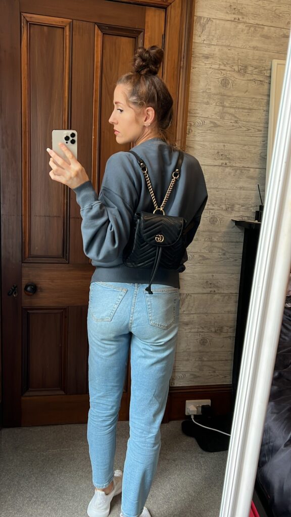 Gucci GG Black Mini Marmont Backpack - Product Image 2