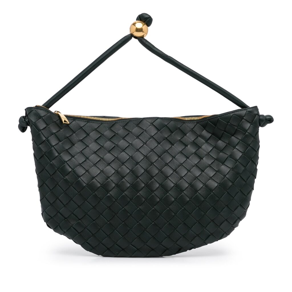 SALE Bottega Veneta Turn Dark Green Intrecciato - Product Image 2