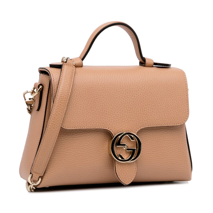 Gucci Interlocking G Brown Calfskin Dollar | Studio Nafay