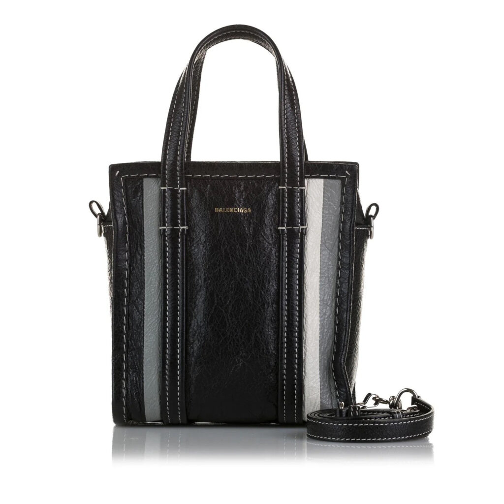 BALENCIAGA BAZAR XXS 2WAY SHOPPER LEATHER TOTE BAG - Product Image 2