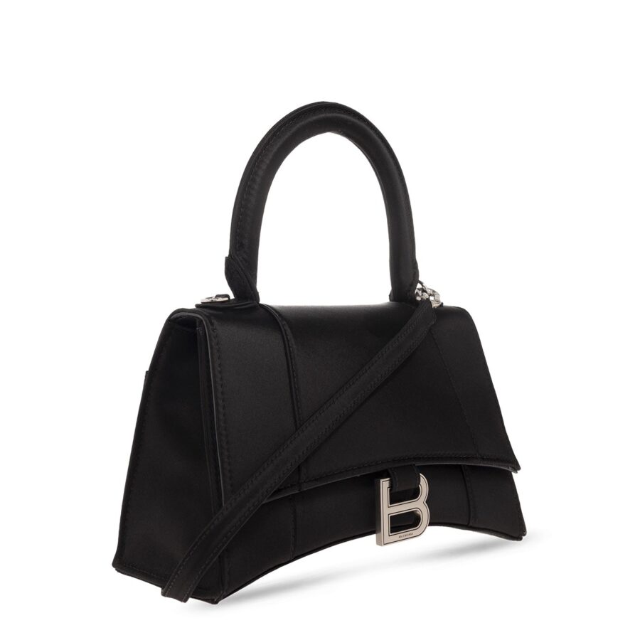 BALENCIAGA HOURGLASS SMALL CALFSKIN TOP HANDLE BAG | Studio Nafay