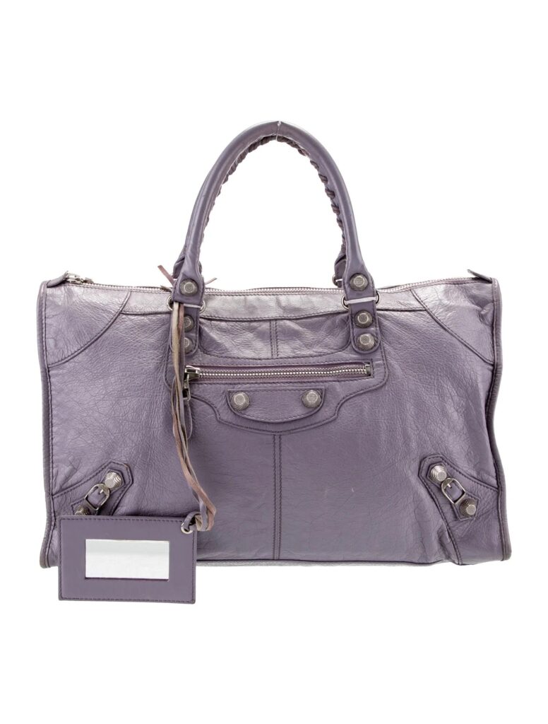BALENCIAGA LAMBSKIN LEATHER JACINTHE GIANT 12 WORK BAG - Product Image 2