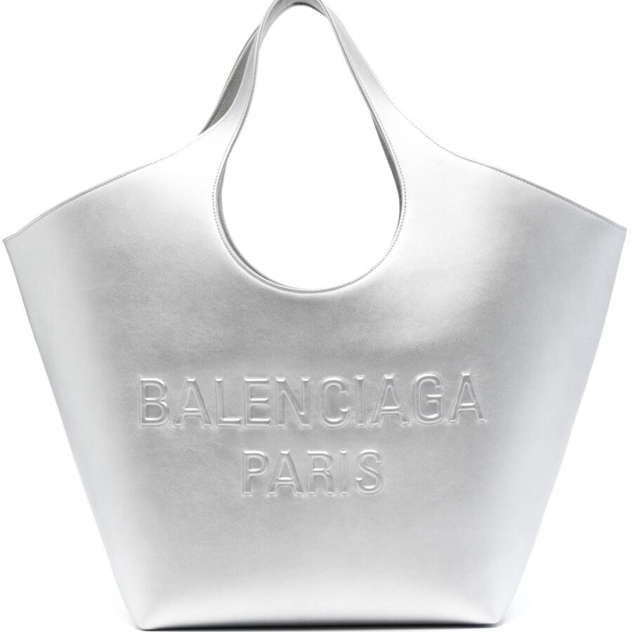 BALENCIAGA METALLIC CALFSKIN MEDIUM MARY KATE TOTE BAG | Studio Nafay