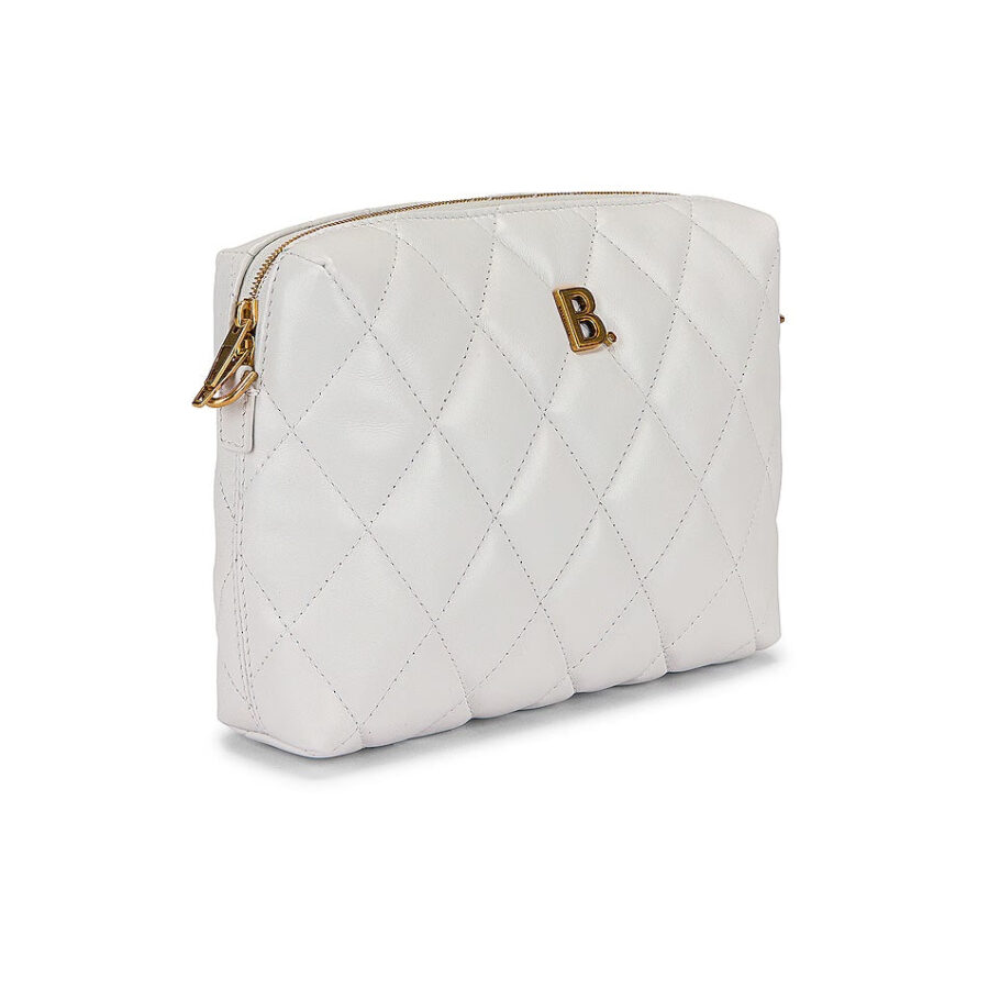 BALENCIAGA B QUILTED NAPPA LEATHER CAMERA CROSSBODY BAG | Studio Nafay