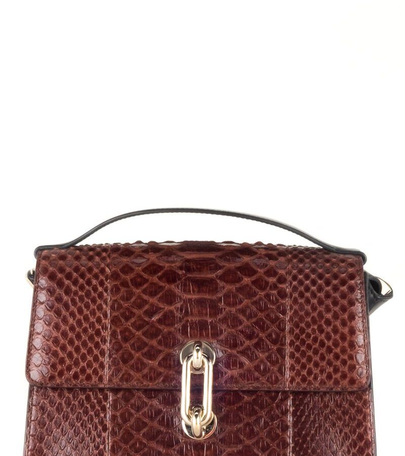 Balenciaga Burgundy Python Shoulder Bag | Studio Nafay