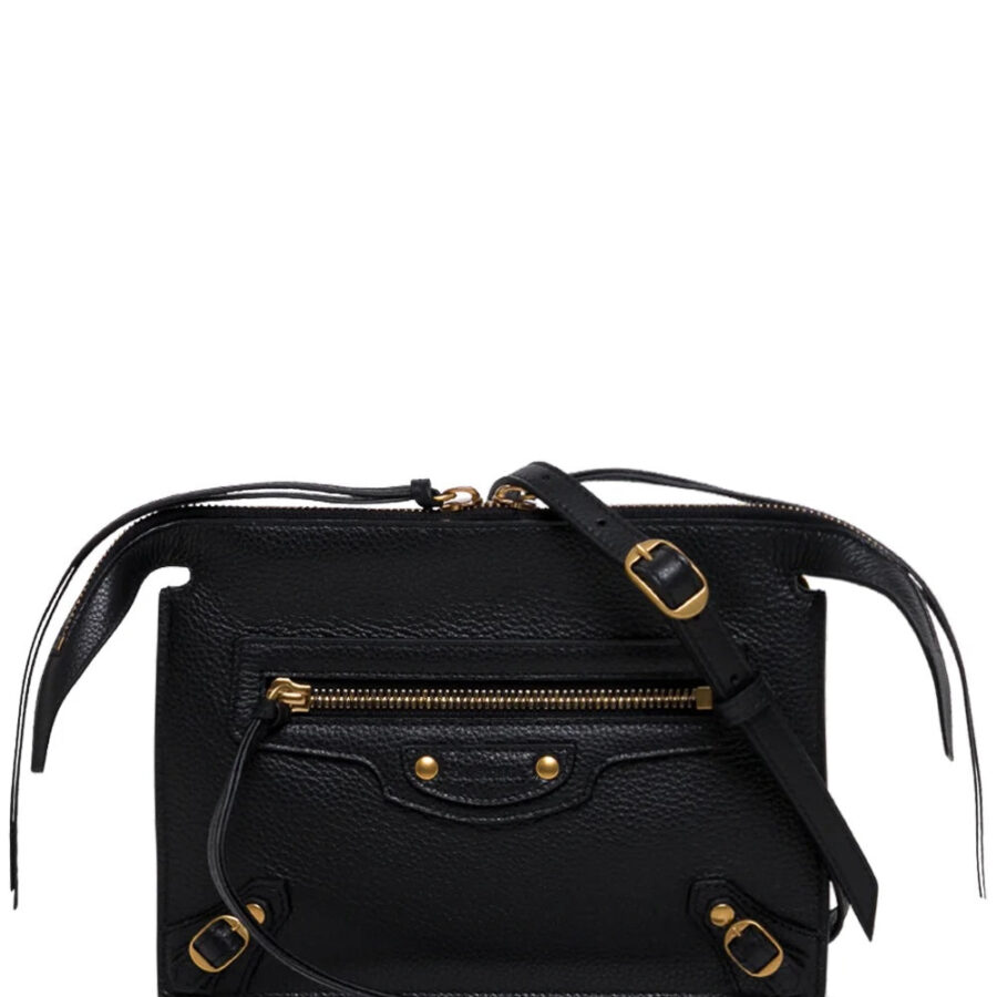 BALENCIAGA CALFSKIN LEATHER NEO CLASSIC SHOULDER BAG | Studio Nafay
