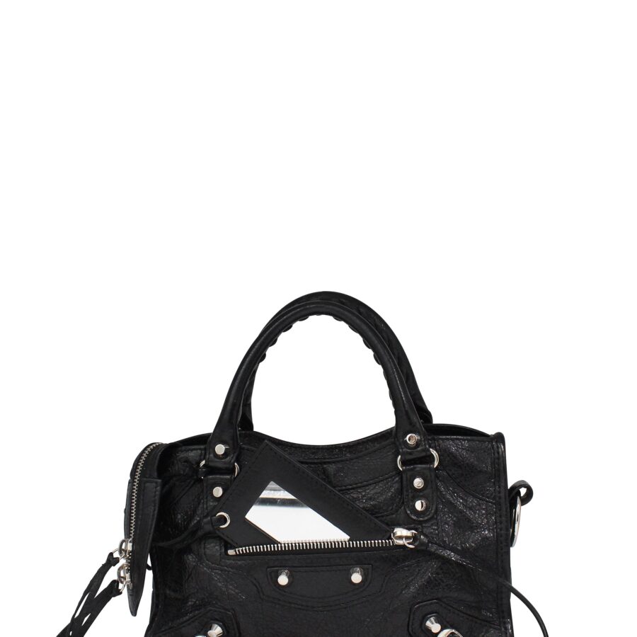 Classic Mini City Black with Silver Hardware | Studio Nafay