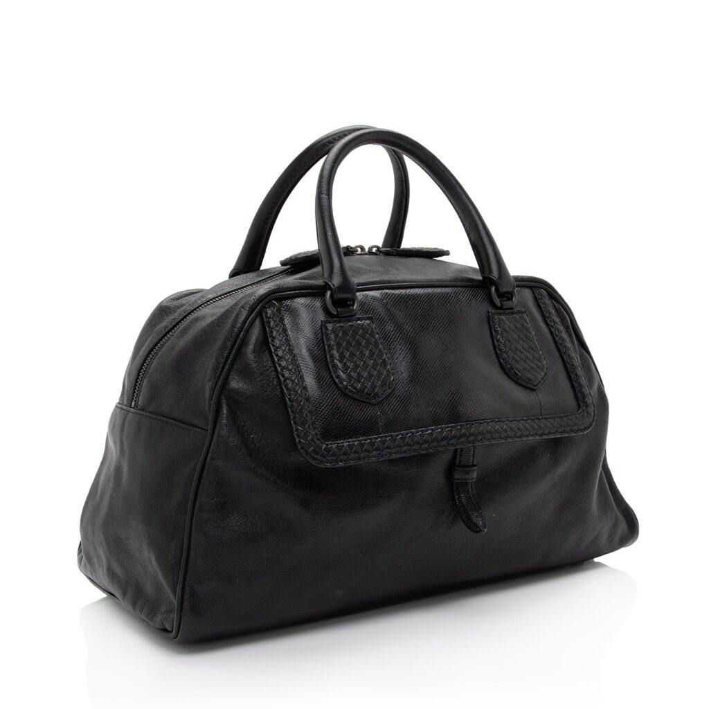 Bottega Veneta Calfskin Karung Intrecciato Weekender - Product Image 2