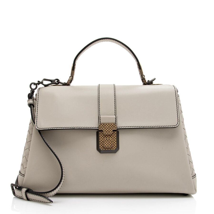 Bottega Veneta Intrecciato Nappa Leather Piazza Medium Top Handle Bag | Studio Nafay