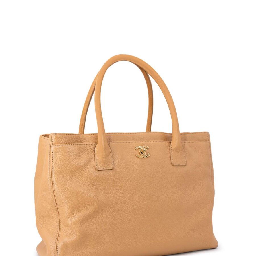 Chanel Caviar Leather Cerf Shopper Bag Beige | Studio Nafay
