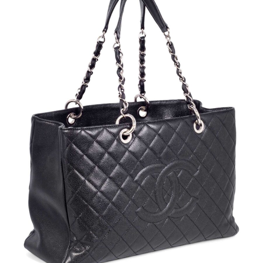 Chanel Caviar Quilted Grand Shopping XL Bag Black | Studio Nafay