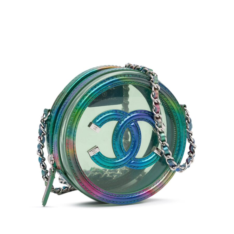 Chanel CC Filigree Rainbow Round Crossbody Bag | Studio Nafay