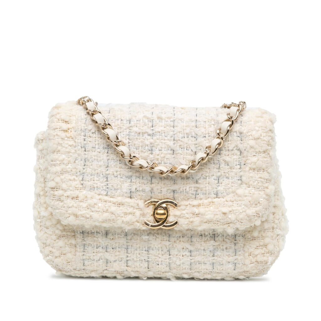 Chanel CC Mini Tweed Flap Crossbody | Studio Nafay