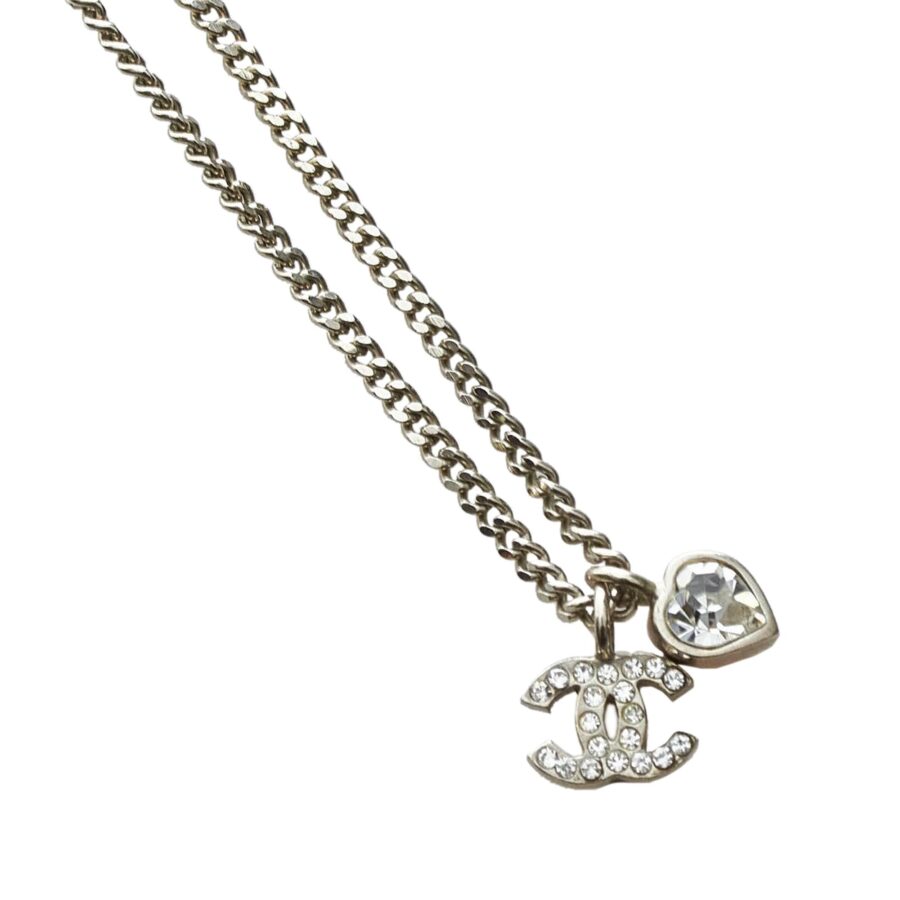 Chanel CC Pendant Rhinestones Necklace | Studio Nafay
