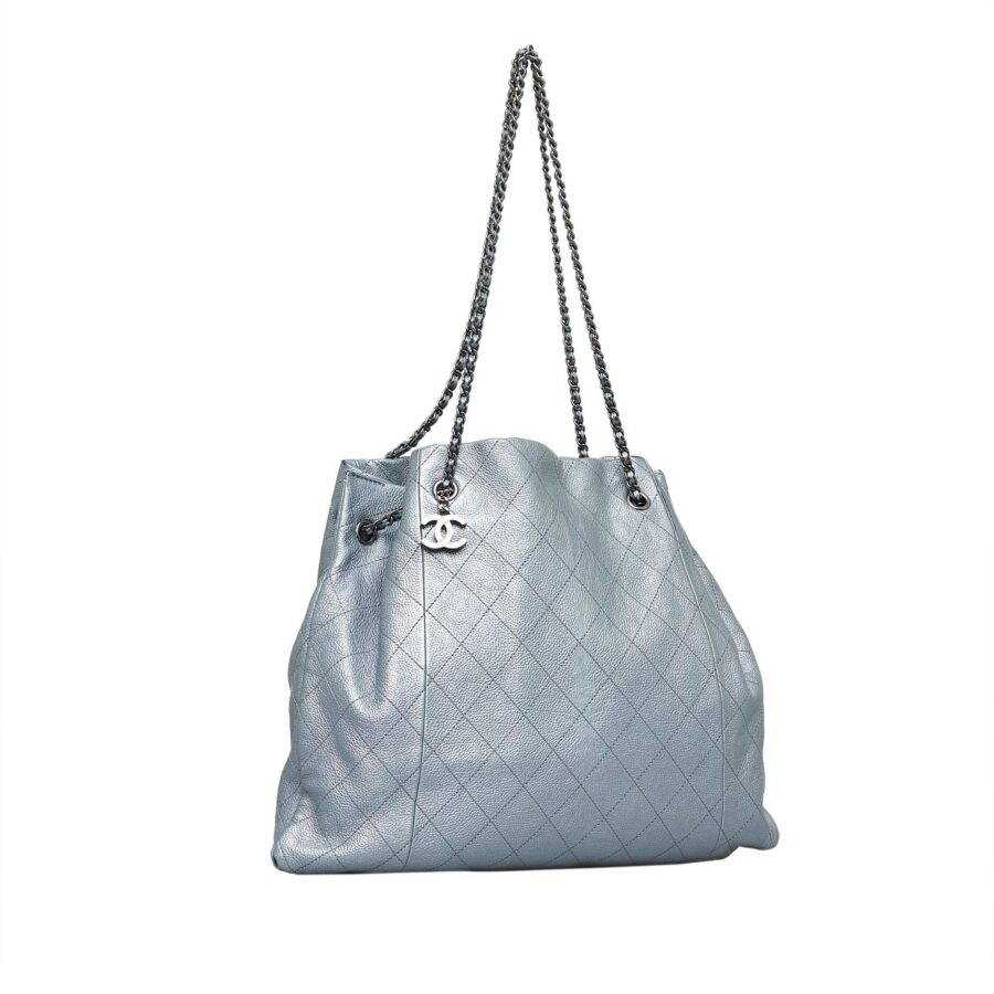 Chanel CC Quilted Drawstring Tote | Studio Nafay