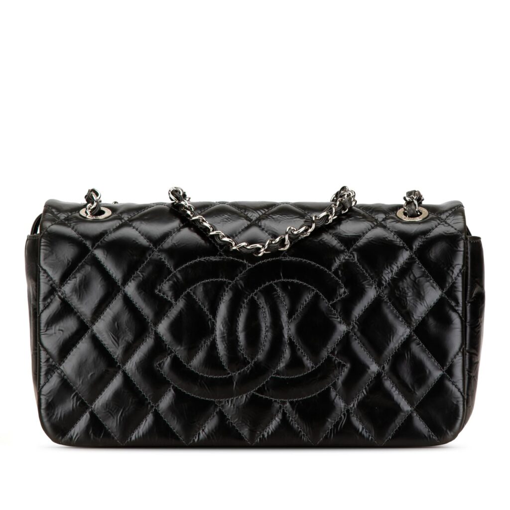 Chanel CC Quilted Glazed Calfskin Flap | Studio Nafay