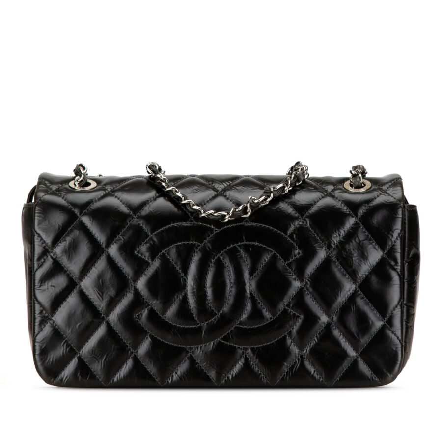 Chanel CC Quilted Glazed Calfskin Flap | Studio Nafay