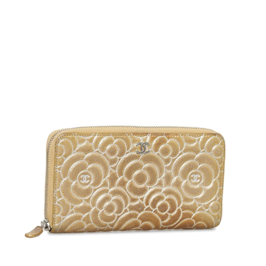 Chanel Camellia Zip Around Wallet | Studio Nafay