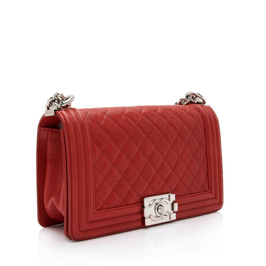 Chanel Caviar Leather Old Medium Boy Bag | Studio Nafay