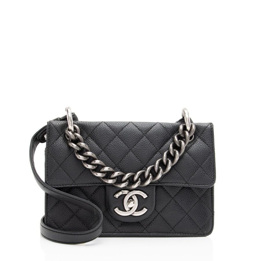 Chanel Caviar Leather Retro Class Small Flap Bag | Studio Nafay