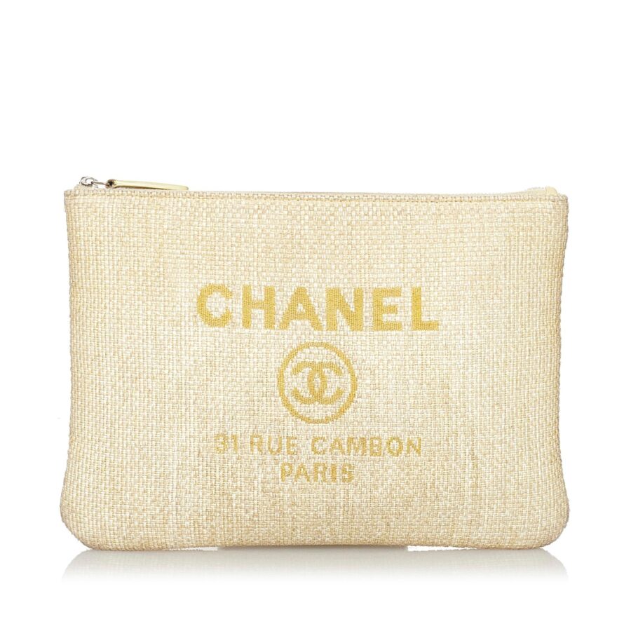Chanel Deauville O-Case Raffia Clutch Bag | Studio Nafay