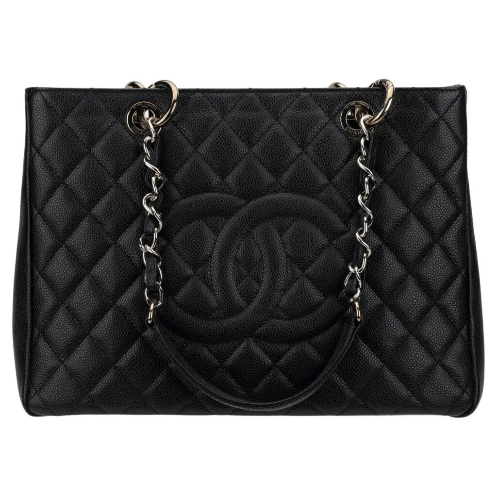 CHANEL CAVIAR QUILTED LEATHER GST TOTE BAG | Studio Nafay