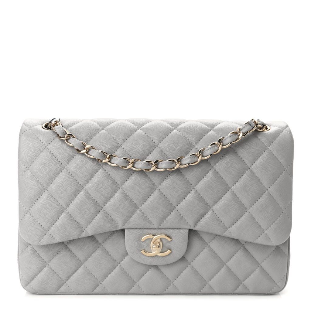 CHANEL CLASSIC QUILTED CAVIAR JUMBO DOUBLE FLAP BAG | Studio Nafay