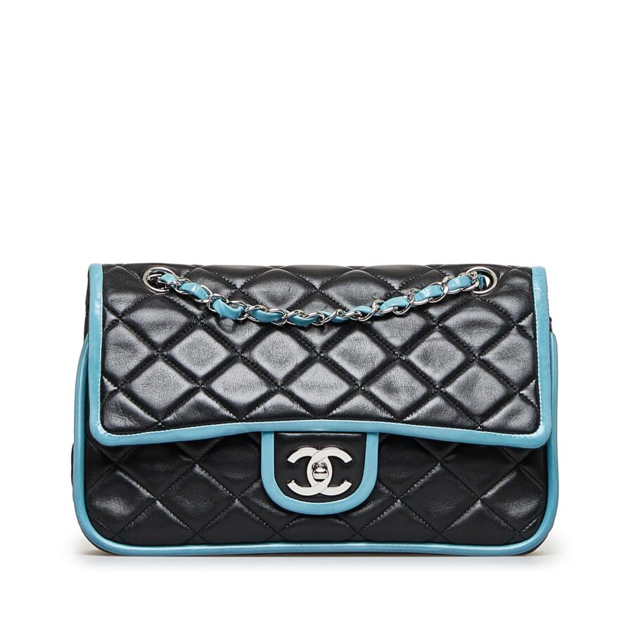 Chanel Medium Classic Lambskin Bicolor Double Flap | Studio Nafay