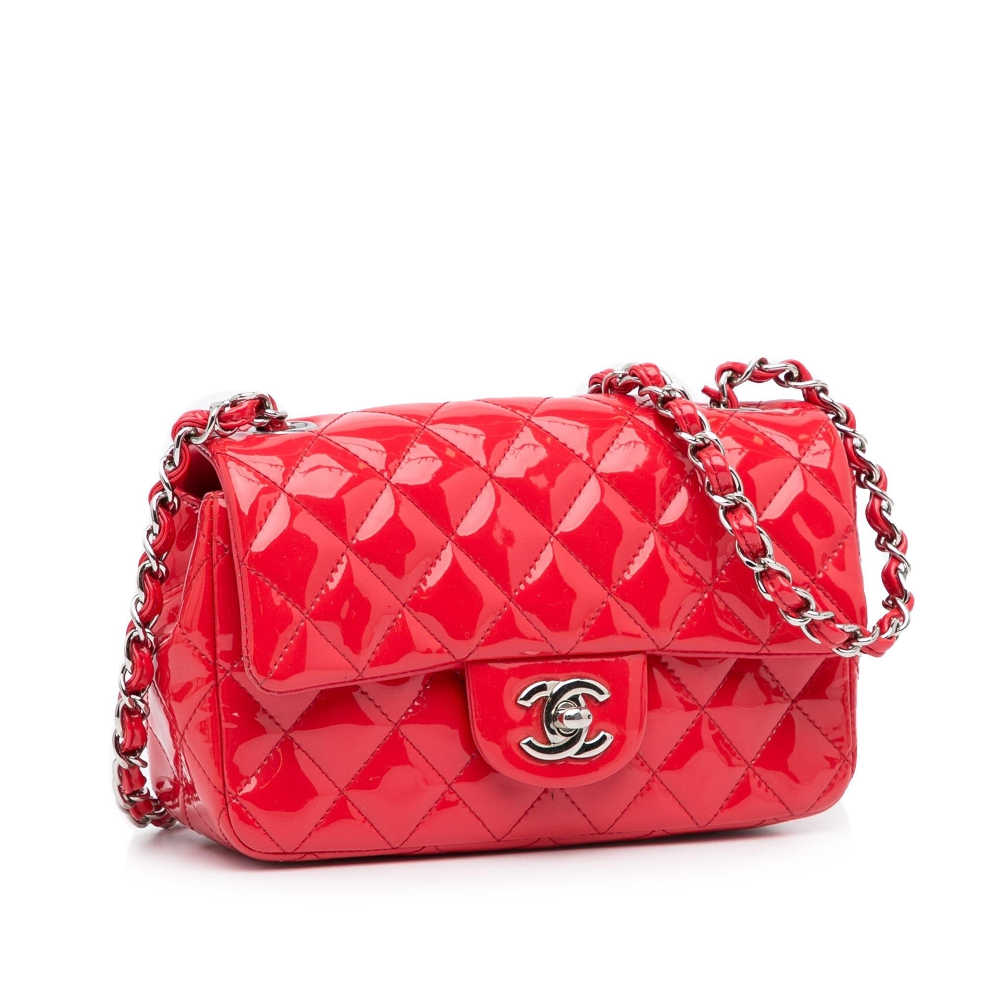Chanel New Mini Classic Patent Single Flap