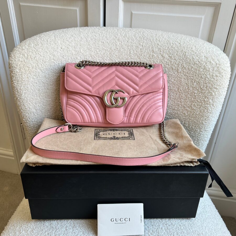 Gucci GG Pale Pink Marmont Small Shoulder Bag (RRP £ ) | Studio Nafay