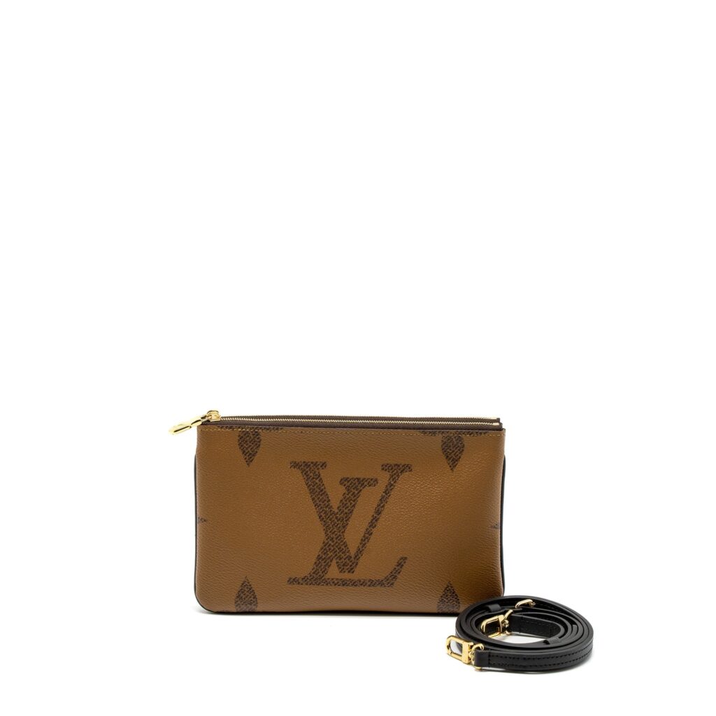 Louis Vuitton Double Zip Pochette Reserve Monogram Canvas GHW (New Version) | Studio Nafay